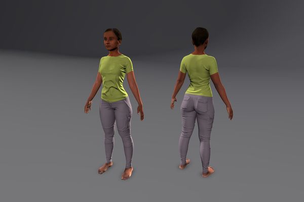 Meshcapade Female Casual Texture Pack I number 1