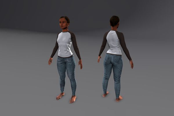 Meshcapade Female Casual Texture Pack I number 2