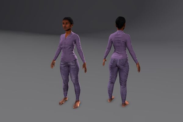 Meshcapade Female Casual Texture Pack I number 7