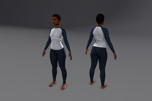 Meshcapade Female Casual Texture Pack I number 17