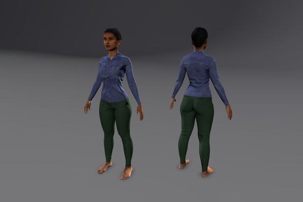 Meshcapade Female Casual Texture Pack I number 23