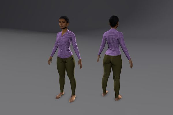 Meshcapade Female Smart Casual Texture Pack I number 8