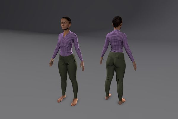 Meshcapade Female Smart Casual Texture Pack I number 19