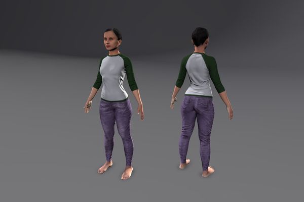 Meshcapade Female Casual Texture Pack IV number 0