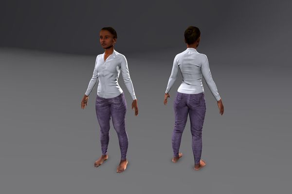 Meshcapade Female Casual Texture Pack IV number 9