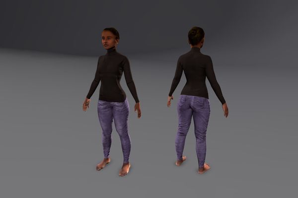 Meshcapade Female Casual Texture Pack IV number 10