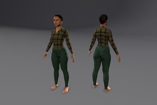 Meshcapade Female Casual Texture Pack IV number 22