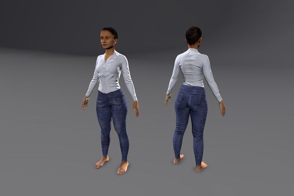 Meshcapade Female Casual Texture Pack IV number 23