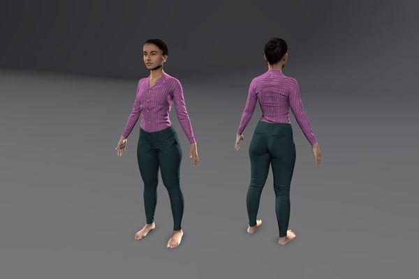 Meshcapade Female Smart Casual Texture Pack I number 24