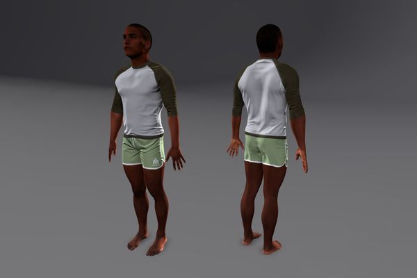 Meshcapade Male Sports Texture Pack I number 2