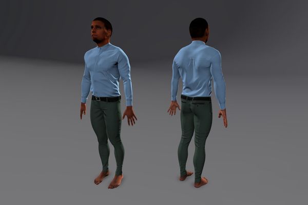 Meshcapade Male Smart Casual Texture Pack I number 7