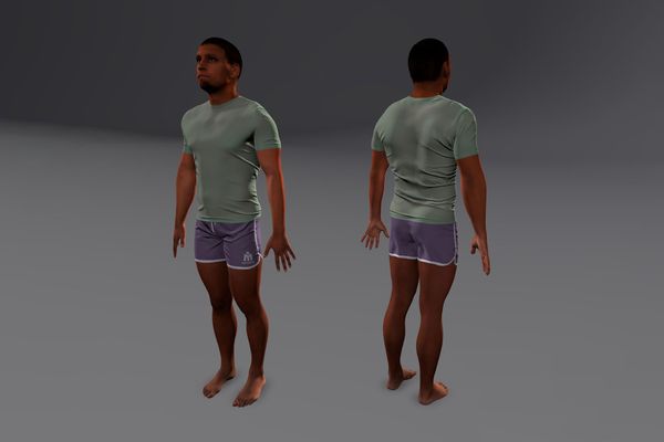 Meshcapade Male Sports Texture Pack I number 9