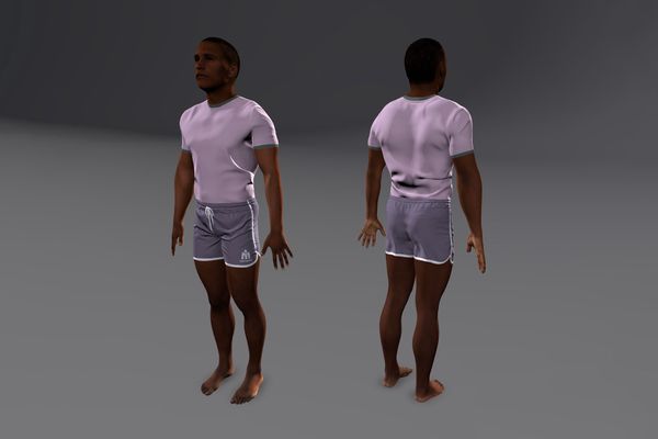 Meshcapade Male Sports Texture Pack I number 12