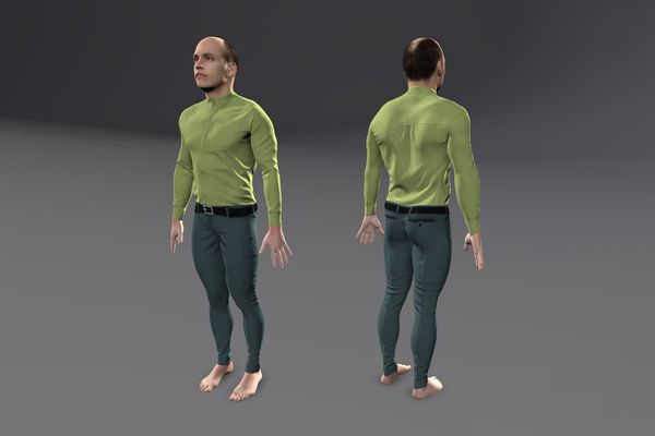 Meshcapade Male Smart Casual Texture Pack I number 12