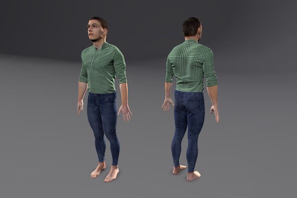 Meshcapade Male Casual Texture Pack II number 22