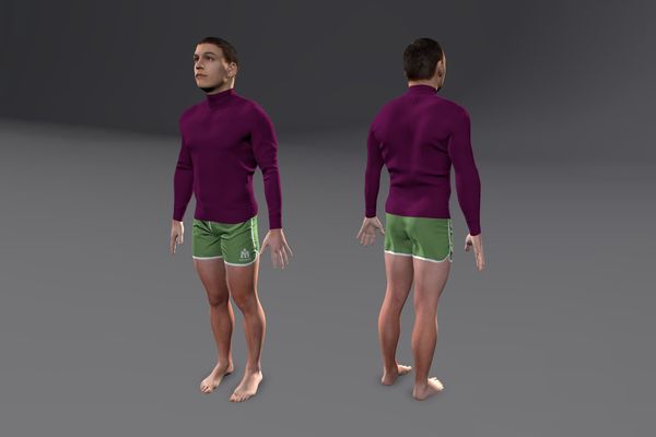 Meshcapade Male Sports Texture Pack I number 16