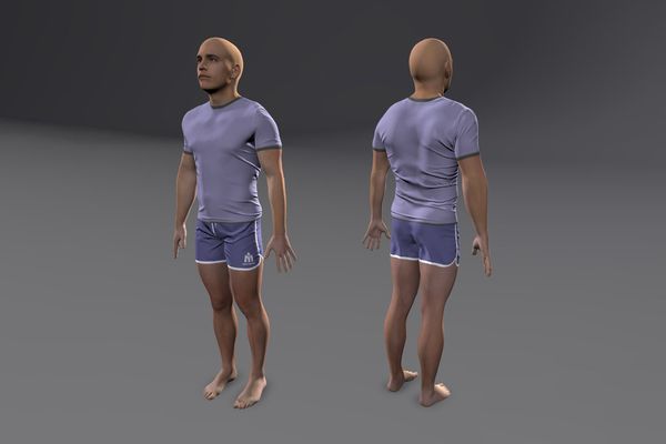 Meshcapade Male Sports Texture Pack I number 22