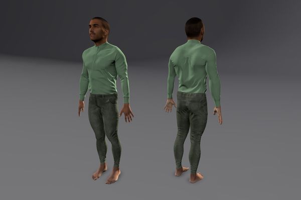 Meshcapade Male Casual Texture Pack V number 1
