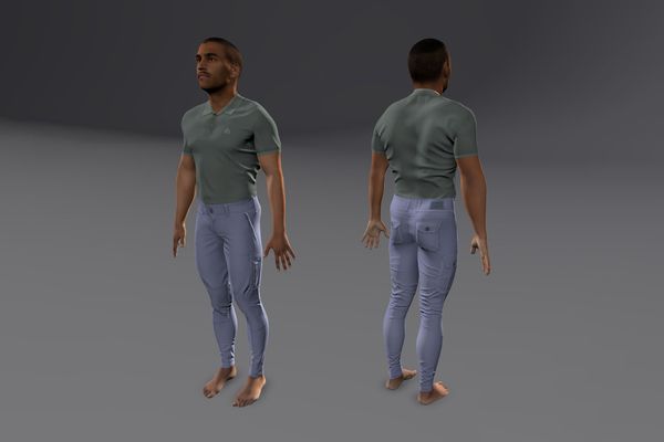 Meshcapade Male Casual Texture Pack V number 3