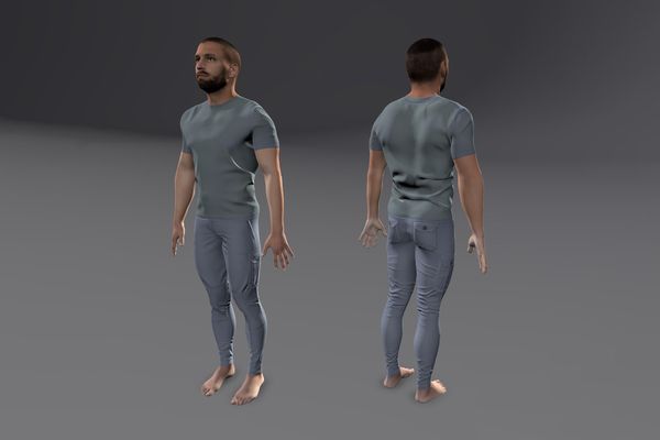 Meshcapade Male Casual Texture Pack V number 19