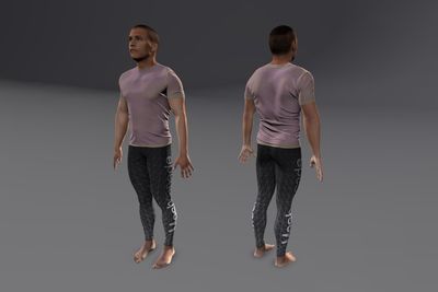 Male South East Asian with Tights & T-Shirt