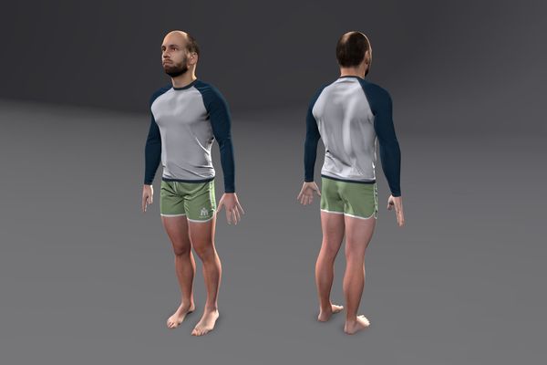 Meshcapade Male Sports Texture Pack III number 10