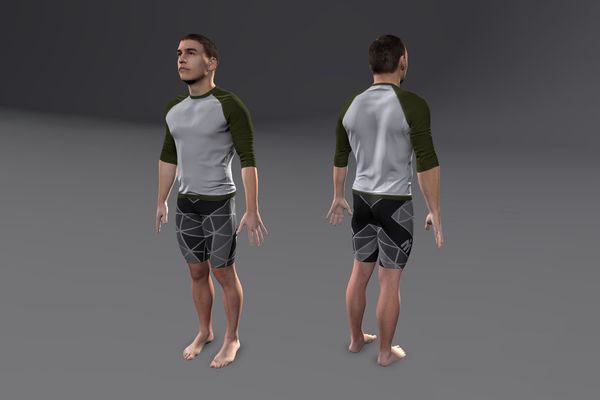 Meshcapade Male Sports Texture Pack III number 14